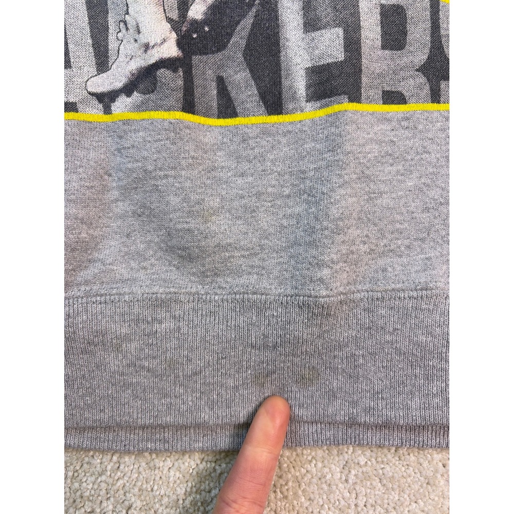 Green Bay Packers Lambeau Leap Robert Brooks Sweatshirt Mens Large Nutmeg Lee - Picture 6 of 10